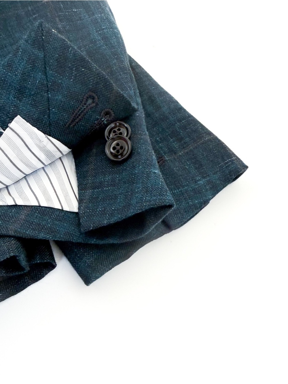 NEW Ermenegildo Zegna Cashmere Milano Easy Teal Plaid Sport Coat Men Blazer 40R - Picture 14 of 16
